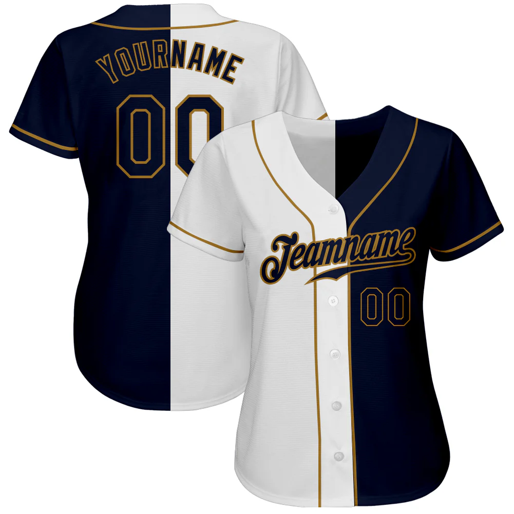 Up Charge Custom Jersey Navy Blue & Old Gold