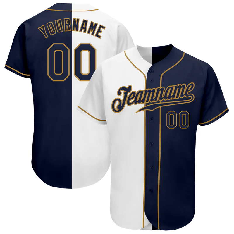 Custom Jersey Navy Blue & Old Gold