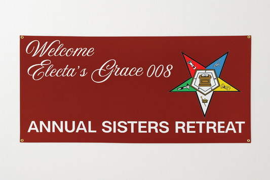 Custom Vinyl Banner 2 x 6 ft | 13 oz | Full Color Printing | Waterproof