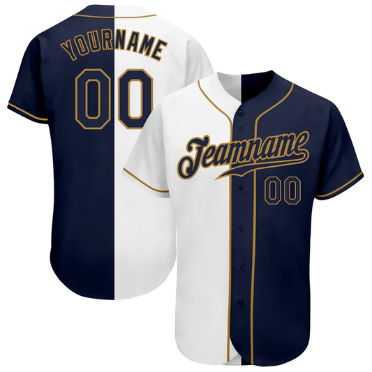 Custom Jersey Navy Blue & Old Gold
