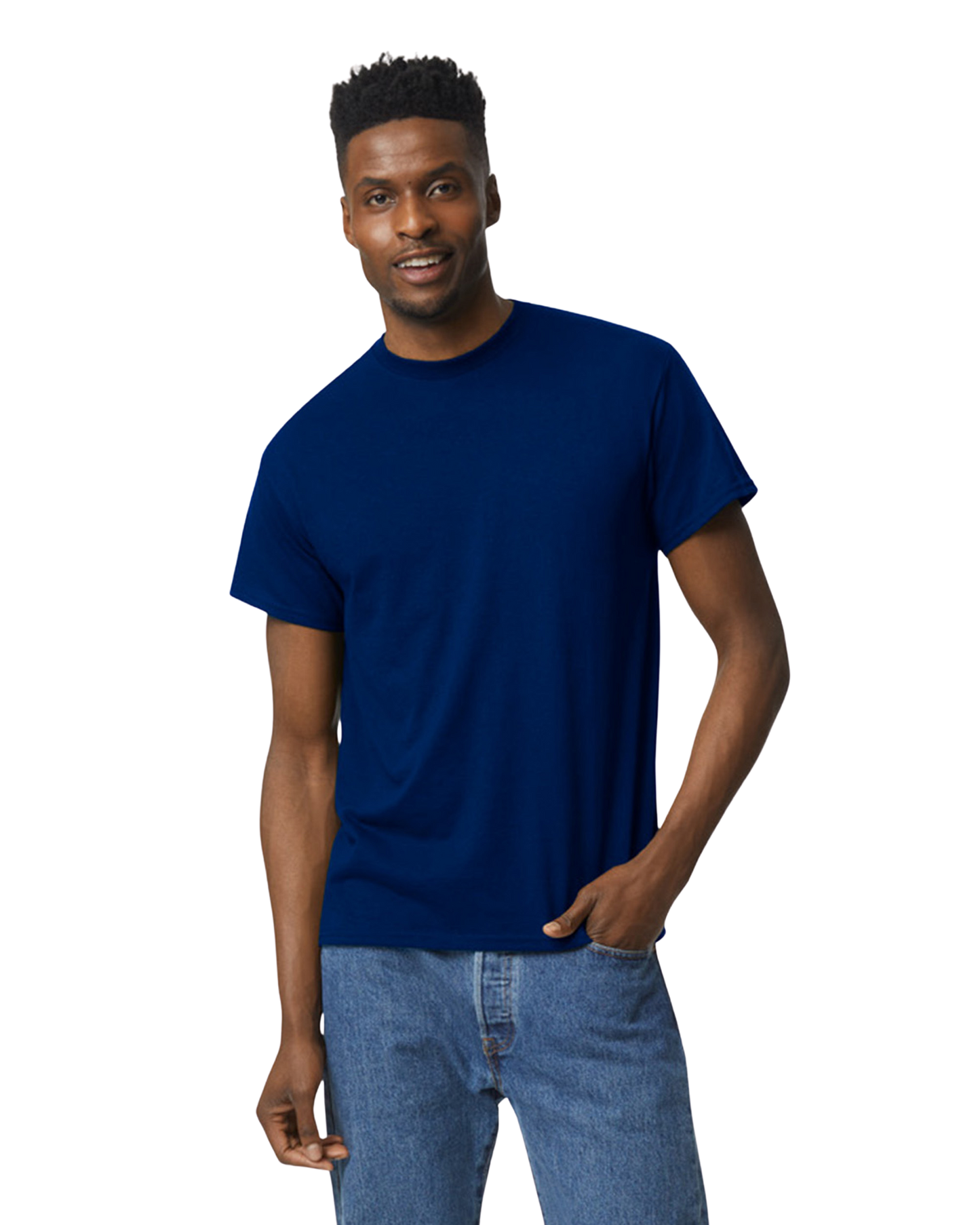 Custom T-shirt Navy Blue (Unisex Crew Neck)